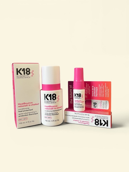 K18 Other - K18 HeatBounce Heat Protectant Bundle 4oz + Travel Size NEW ($72 Value)